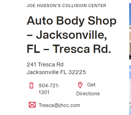 Joe Hudson's Collision Center reviews