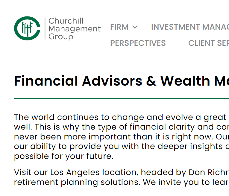 Churchill Management Group - Los Angeles reviews