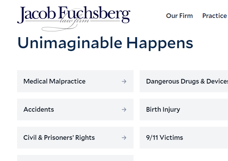 Jacob Fuchsberg Law Firm reviews