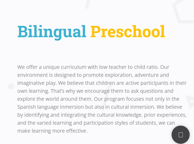 La Colmenita Bilingual Preschool reviews