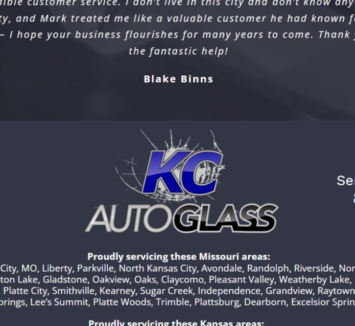 KC Auto Glass- Mobile Windshield Repair Service reviews