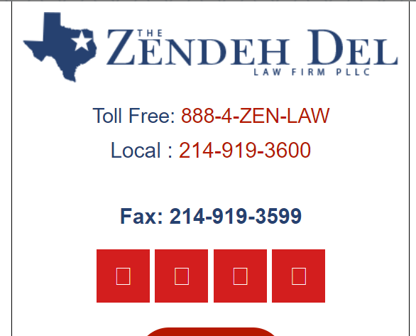 The Zendeh Del Law Firm, PLLC reviews