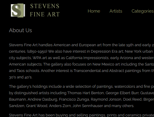 Stevens Fine Art LLC reviews
