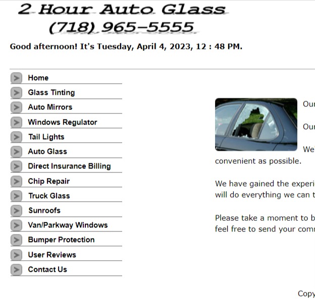 2 Hour Auto Glass reviews
