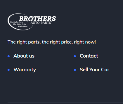 Brothers Auto Parts reviews