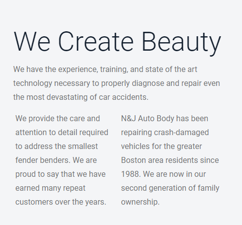 N and J Autobody reviews