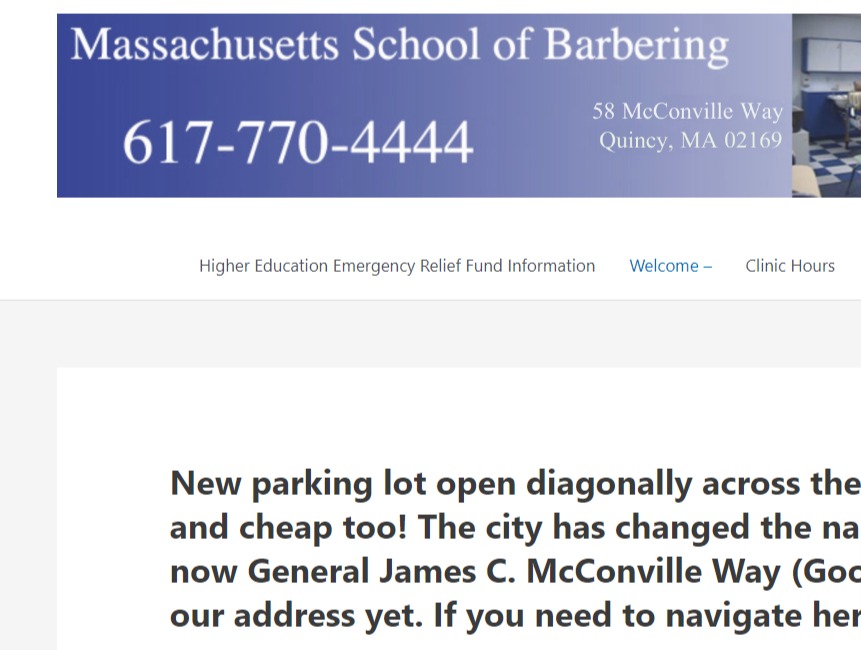 Massachusetts School-Barbering ( Seniors = $2.00 ) reviews
