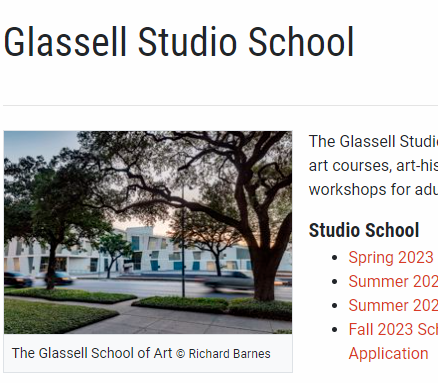 The Glassell School of Art reviews