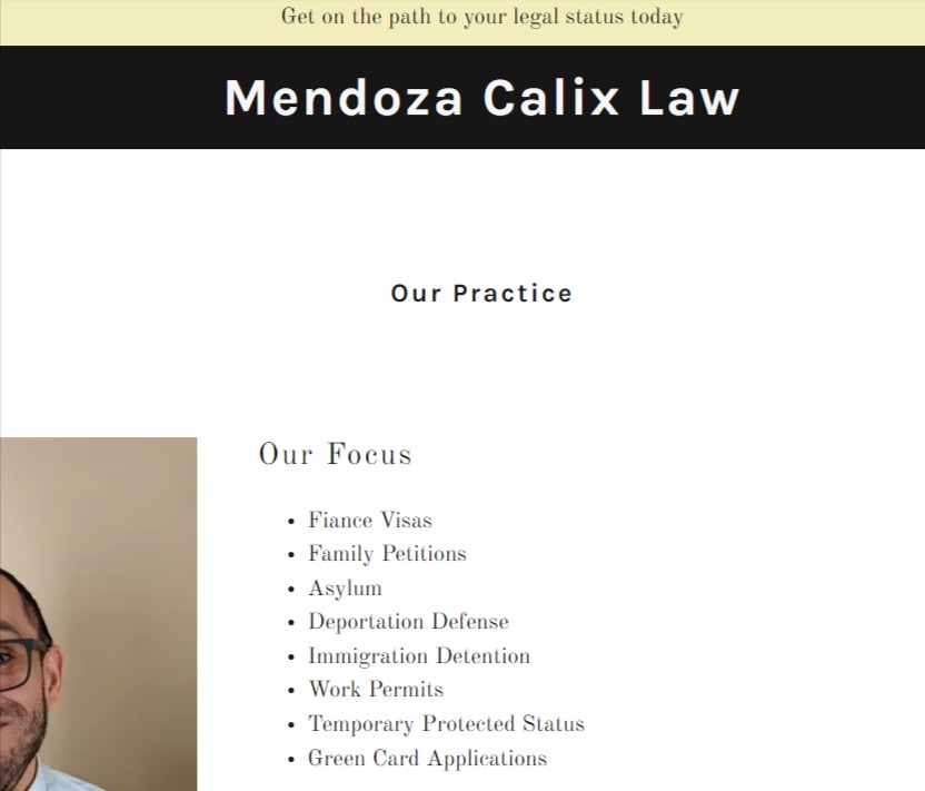 Mendoza Calix Law reviews