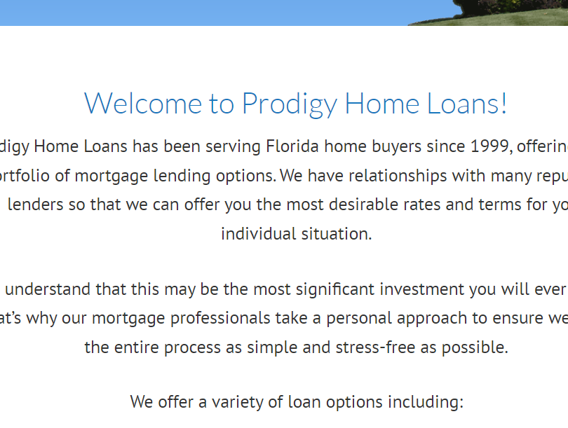 Prodigy Home Loans reviews