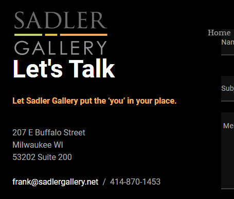 Sadler Gallery reviews
