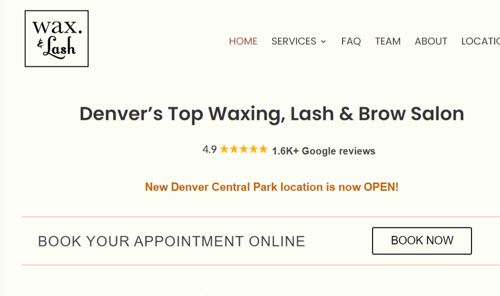 Wax & Lash Denver reviews