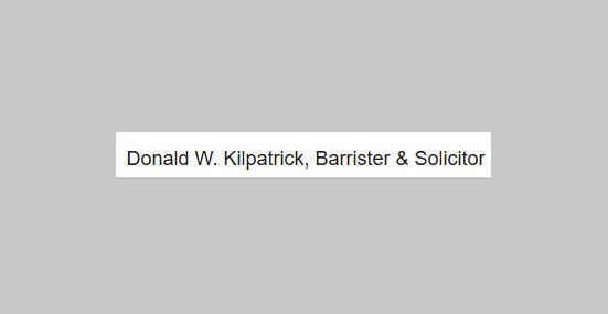 Donald W. Kilpatrick, Barrister & Solicitor photos
