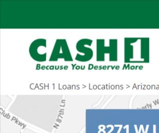 CASH 1 Loans reviews