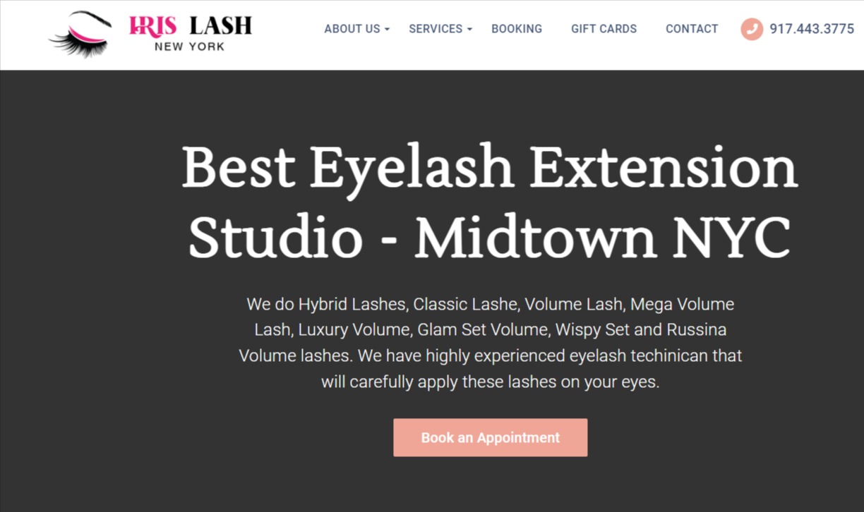 4.5 ⭐ Iris Lash NYC Best Eyelash Extensions NYC, Russian Volume