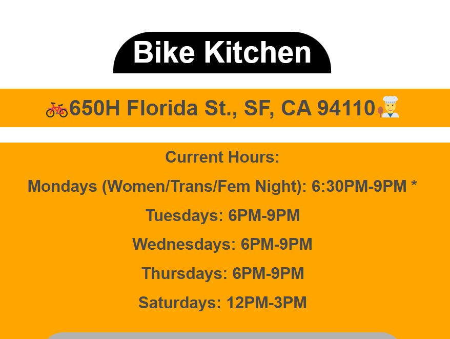 The Bike Kitchen reviews