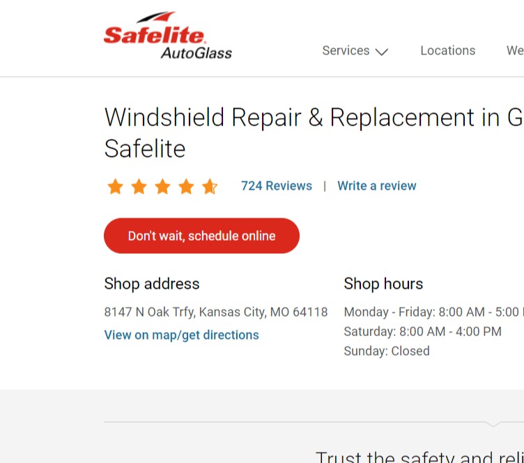 Safelite AutoGlass reviews