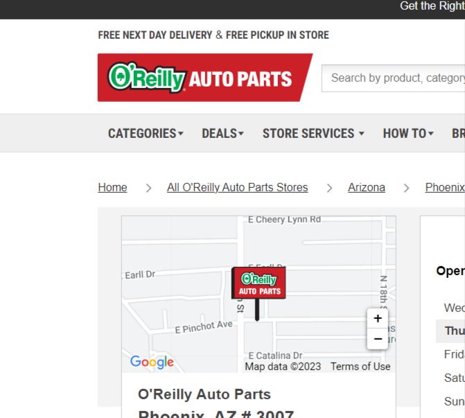 O'Reilly Auto Parts reviews