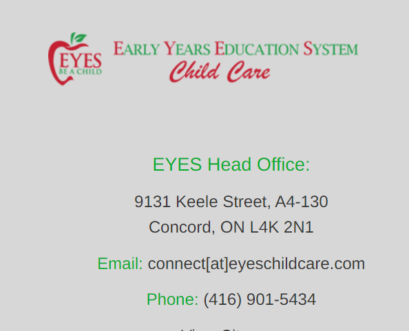 EYES Childcare Kitchener reviews