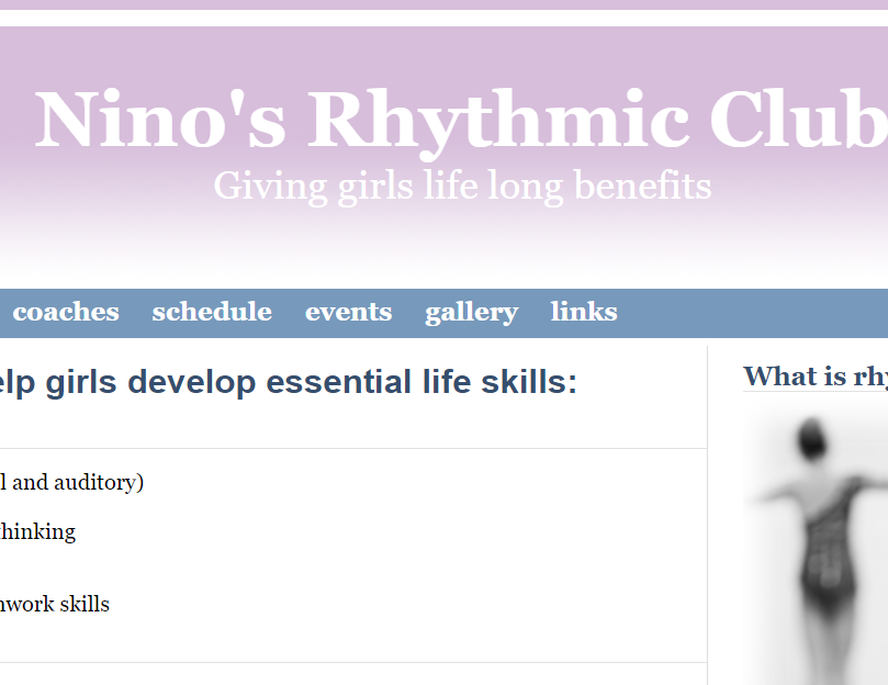 Nino's Rhythmic Gymnastics Club reviews