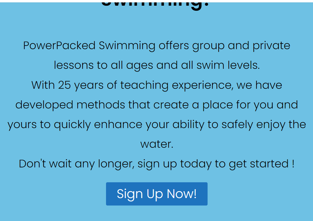 PowerPacked Swimming Lessons reviews