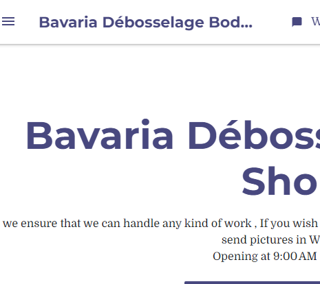 Bavaria Débosselage Body Shop reviews