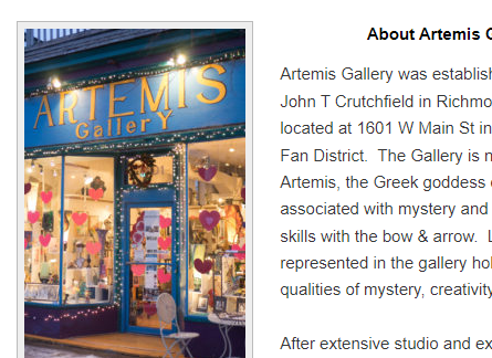 Artemis Gallery reviews
