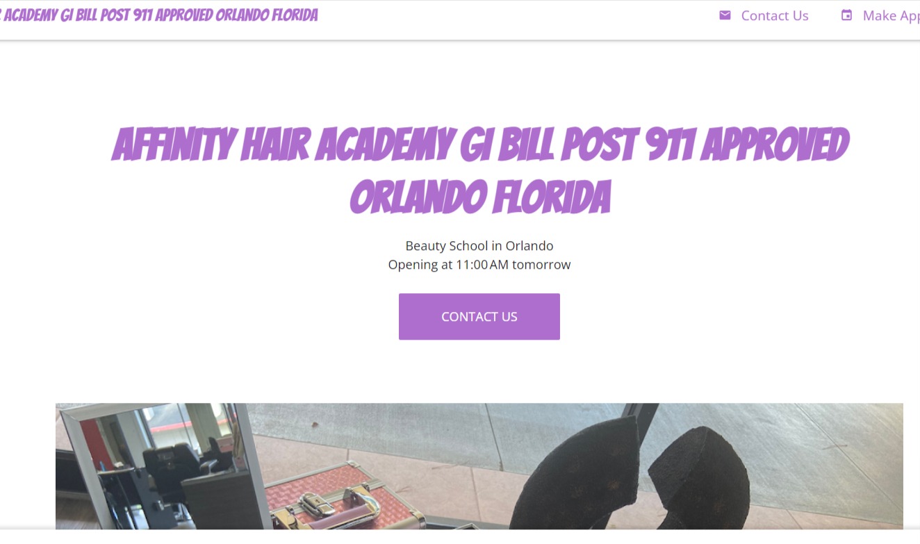 Affinity Hair Academy Beauty school Orlando Florida reviews