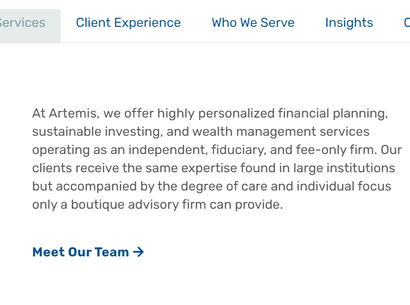 Artemis Financial Advisors reviews