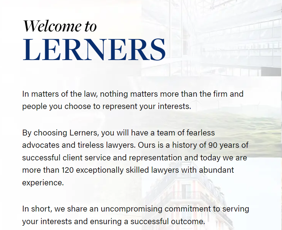 Lerners LLP reviews