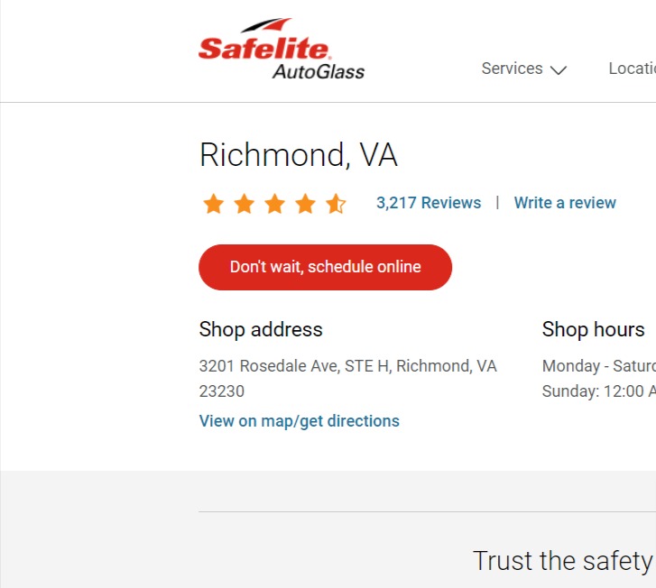 Safelite AutoGlass reviews