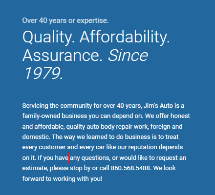 Jim's Auto Repair, LLC reviews