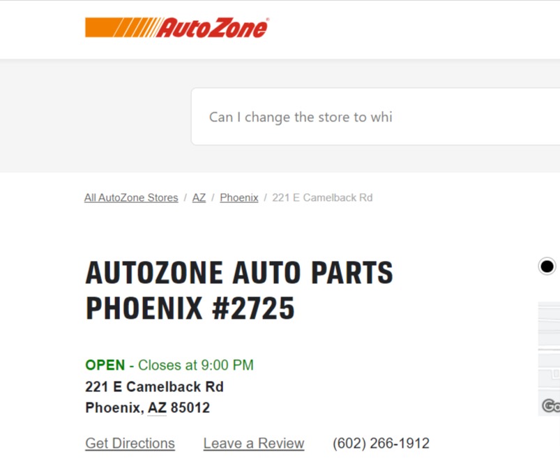 AutoZone Auto Parts reviews
