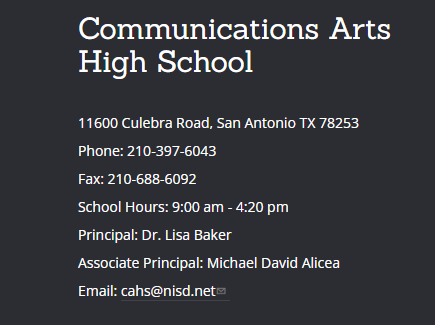 Communications Arts High School reviews