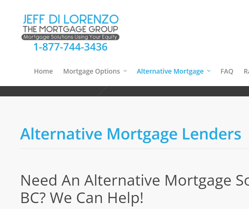 Jeff Di Lorenzo Home Equity Loans Private Lending B-Lenders reviews
