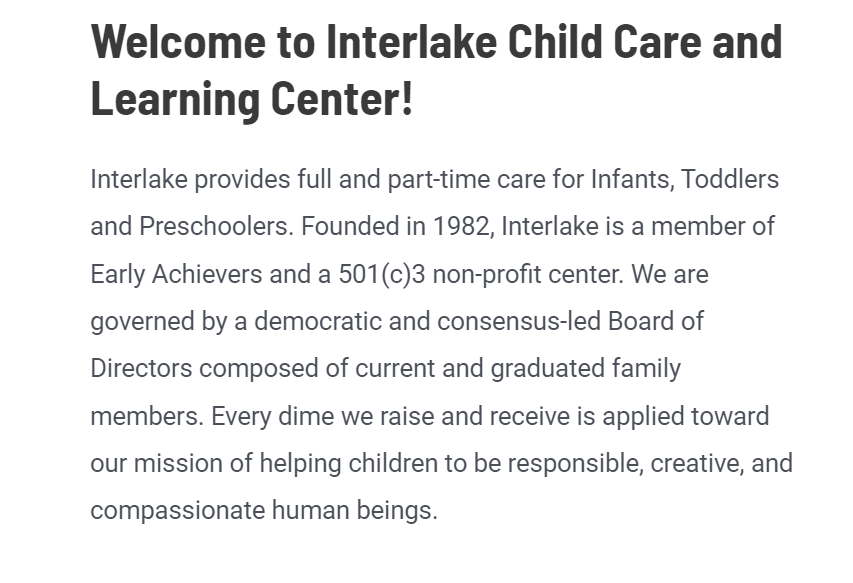 Interlake Child Care reviews