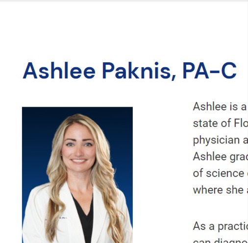 Ashlee Paknis, PA-C reviews