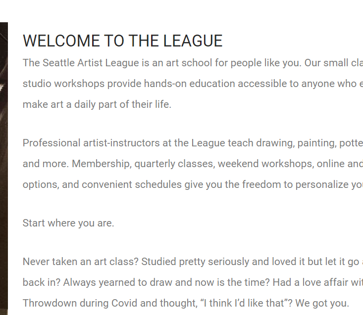 Seattle Artist League Art School reviews