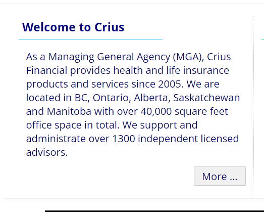 Crius Financial Services Corp reviews