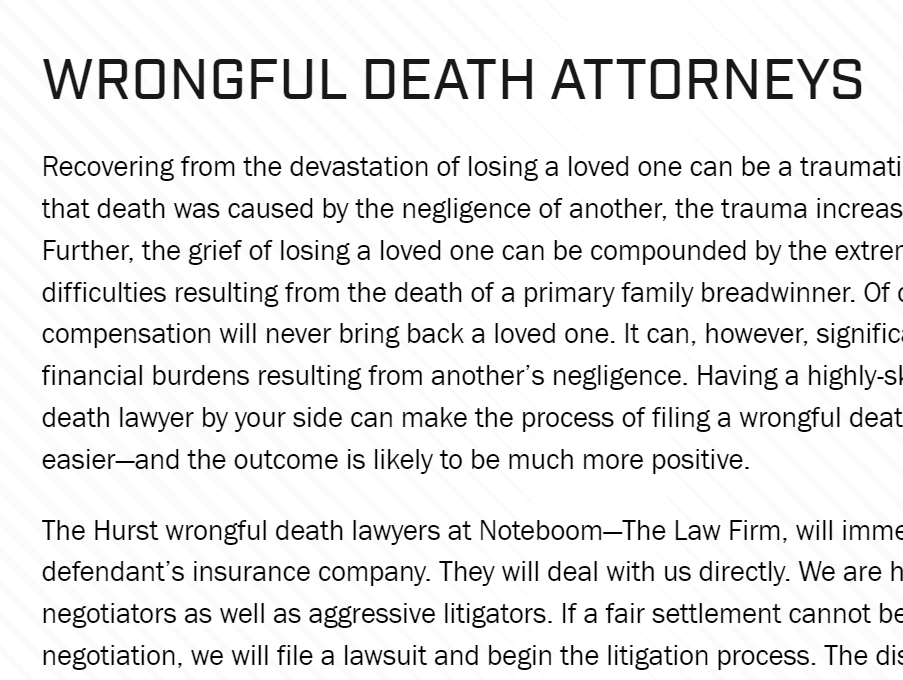 Noteboom - The Law Firm reviews