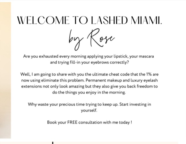 Lashed Miami (lashes, brows & lip blushing) reviews