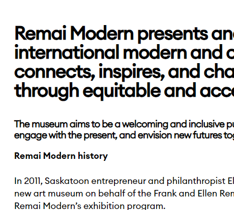 Remai Modern reviews