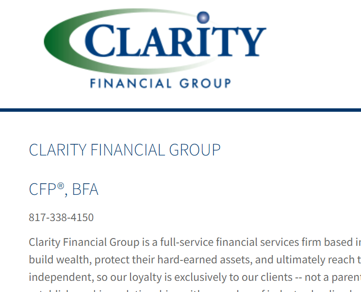 Clarity Financial Group reviews