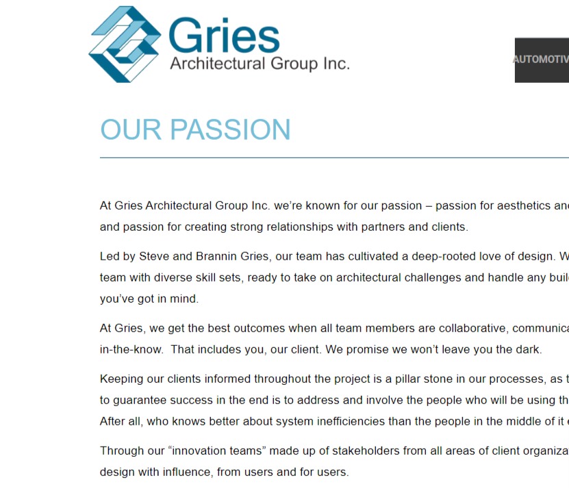Gries Architectural Group Inc reviews