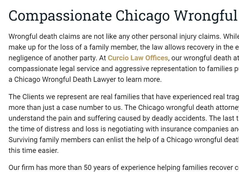 Curcio Law Offices reviews