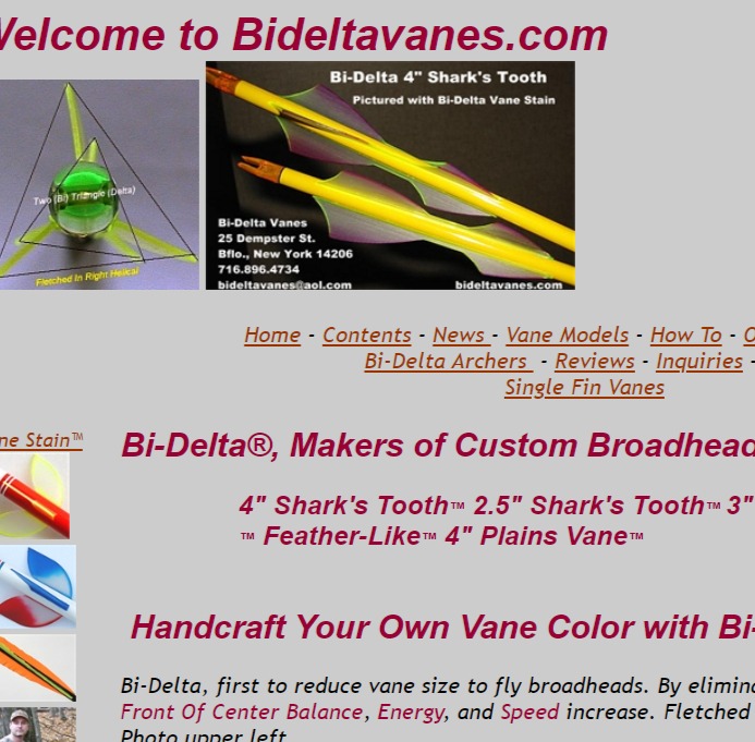 Bi-Delta Vanes & Archery Products reviews