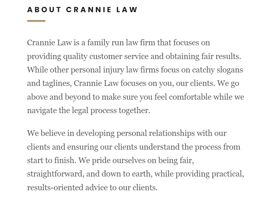 Crannie Law reviews