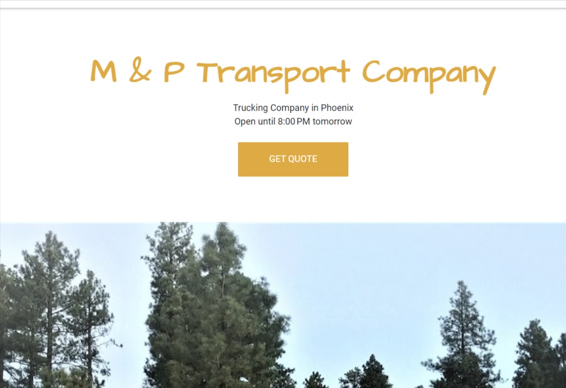 M & P Transport Company reviews