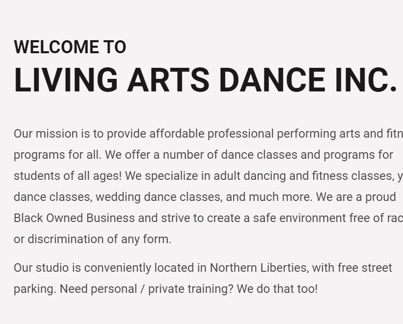 Living Arts Dance, Inc. reviews
