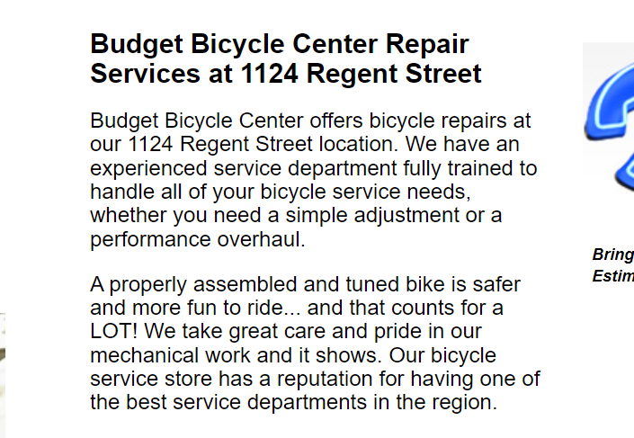 Budget Bicycle Center - Repairs & Bicycle Accessories reviews
